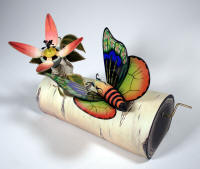 "Butterfly and Flower" by Ann Woods and Dean Lucker. Photo courtesy of the Arkansas Arts Center.
