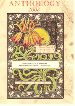 Arkansas Anthology 2008 featured a cover designed and executed by Donna James.