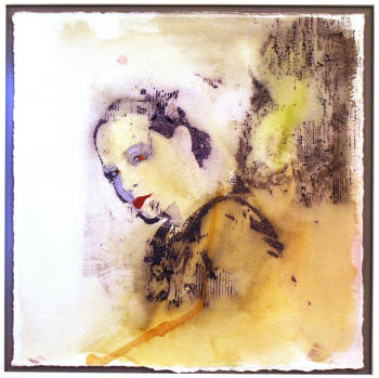 "Coquette, 2009," by Nicole Davis, ink and watercolor, will be on display during the Fall 2009 Senior Exhibition at ASU's Bradbury Gallery. 