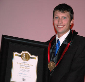 Gregory Kyle Fulton of Jonesboro is the 2009 Wilson Award winner.