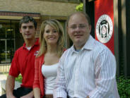 From left to right: Ford Mundy, Courtney Rowe and Jake Hampton