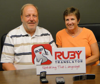 Drs. Ralph and Paula Ruby, developers of the Ruby Translator, have created the first and only program to translate multiple text words at once and to save to a word processing program.