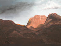 Eileen Bristol's "Butte in Utah," oil on canvas, 16 x 20 inches