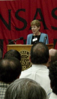 Dr. Kathy Brittain White announces her gift to ASU