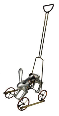 The Hopping Push Toy, by Miel Margarita Paredes. Photo courtesy of the Arkansas Arts Center.