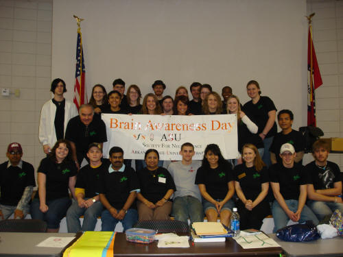 2008 Brain Awareness Day volunteers at the Craighead County Jonesboro Public Library.