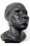 Elizabeth Flaga's "Girl from Kenya," ceramic, 9 x 7 x 6.5 inches