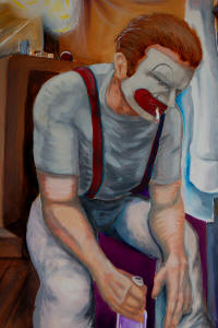 Jake Gambill's "Break Time,2009," oil on panel, will be on display beginning Thursday, March 4, at ASU's Bradbury Gallery.