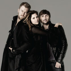 Lady Antebellum consists of, from left, Charles Kelley, Hillary Scott, and David Haywood.