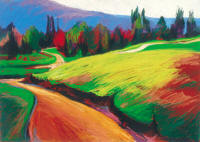 Morgan Phillips-"Middle of Nowhere," 2006, oil pastel