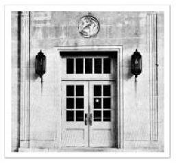 Original entrance to Wilson hall library